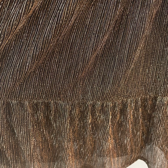 Emily Mini Dress in Lurex Plisse - Picture 6 of 12